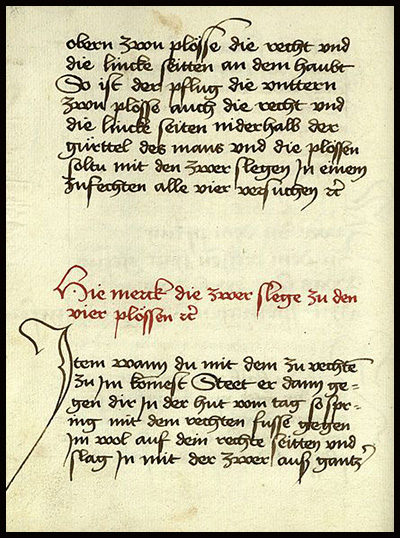 Der Codex I.6.4º.3 ist ein deutsches Fechthandbuch, das in den 1450er Jahren erstellt wurde.